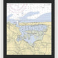 Mt Sinai Harbor-new York Nautical Chart - Framed Print