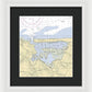 Mt Sinai Harbor-new York Nautical Chart - Framed Print