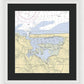 Mt Sinai Harbor-new York Nautical Chart - Framed Print