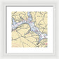 Mt Vernon -virginia Nautical Chart _v2 - Framed Print