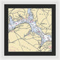 Mt Vernon -virginia Nautical Chart _v2 - Framed Print
