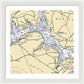 Mt Vernon -virginia Nautical Chart _v2 - Framed Print