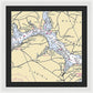 Mt Vernon -virginia Nautical Chart _v2 - Framed Print