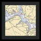 Mt Vernon -virginia Nautical Chart _v2 - Framed Print