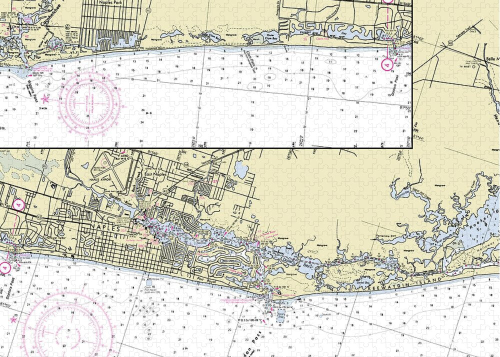 Naples Florida Nautical Chart - Puzzle
