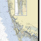 Naples Marco Island Florida Nautical Chart - Canvas Print