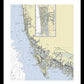 Naples Marco Island Florida Nautical Chart - Framed Print