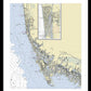 Naples Marco Island Florida Nautical Chart - Framed Print