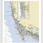 Naples Marco Island Florida Nautical Chart - Framed Print