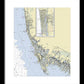 Naples Marco Island Florida Nautical Chart - Framed Print