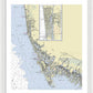 Naples Marco Island Florida Nautical Chart - Framed Print