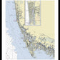 Naples Marco Island Florida Nautical Chart - Framed Print