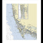 Naples Marco Island Florida Nautical Chart - Framed Print