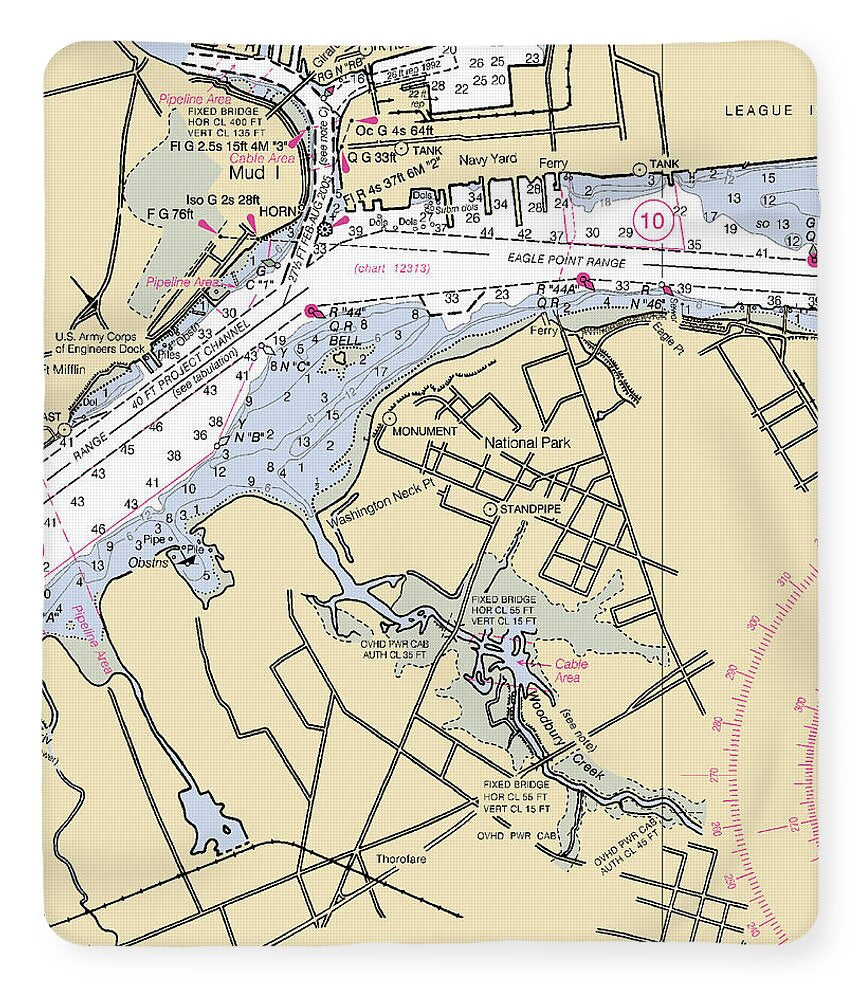 National Park-new Jersey Nautical Chart - Blanket