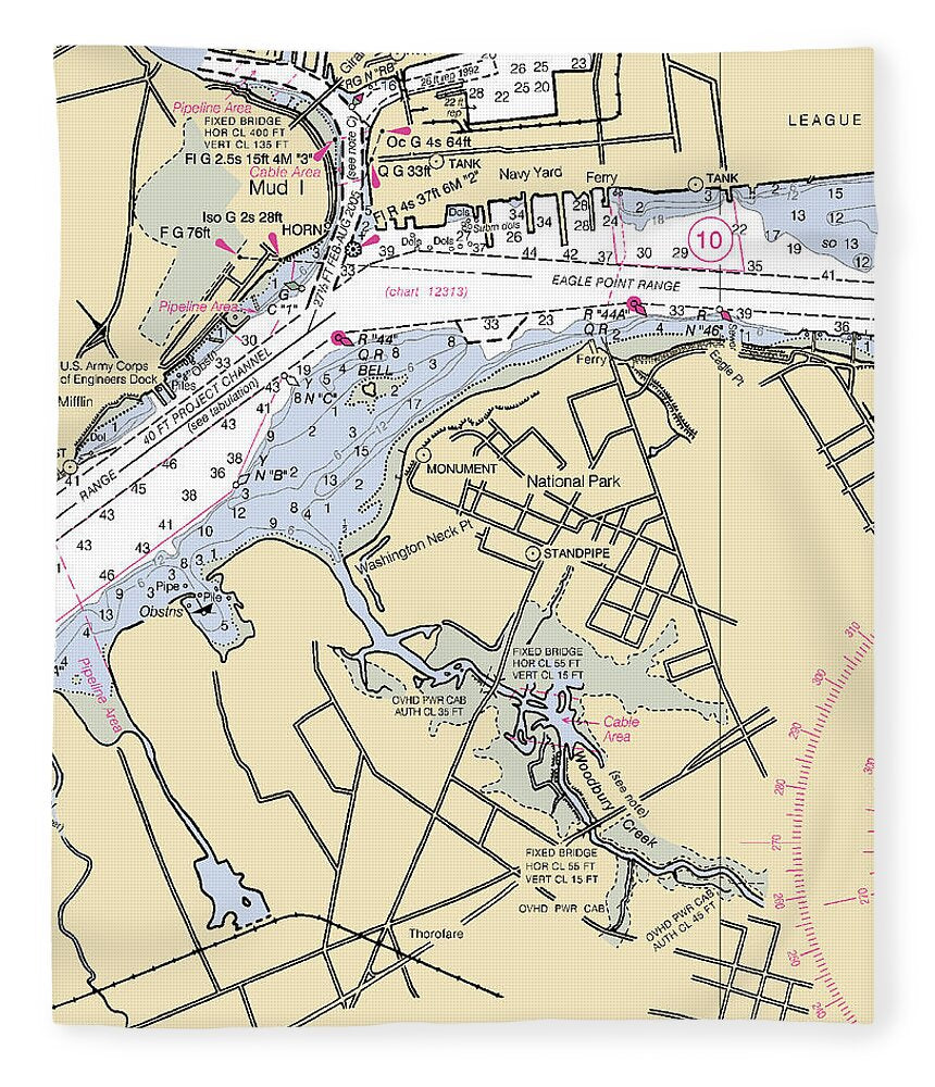 National Park-new Jersey Nautical Chart - Blanket