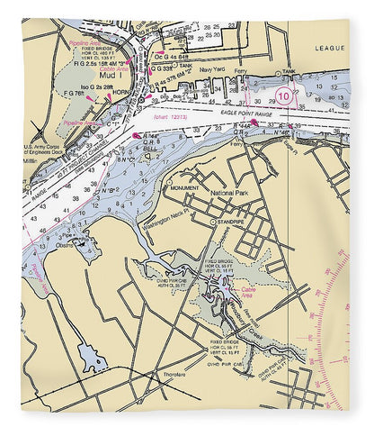 National Park-new Jersey Nautical Chart - Blanket