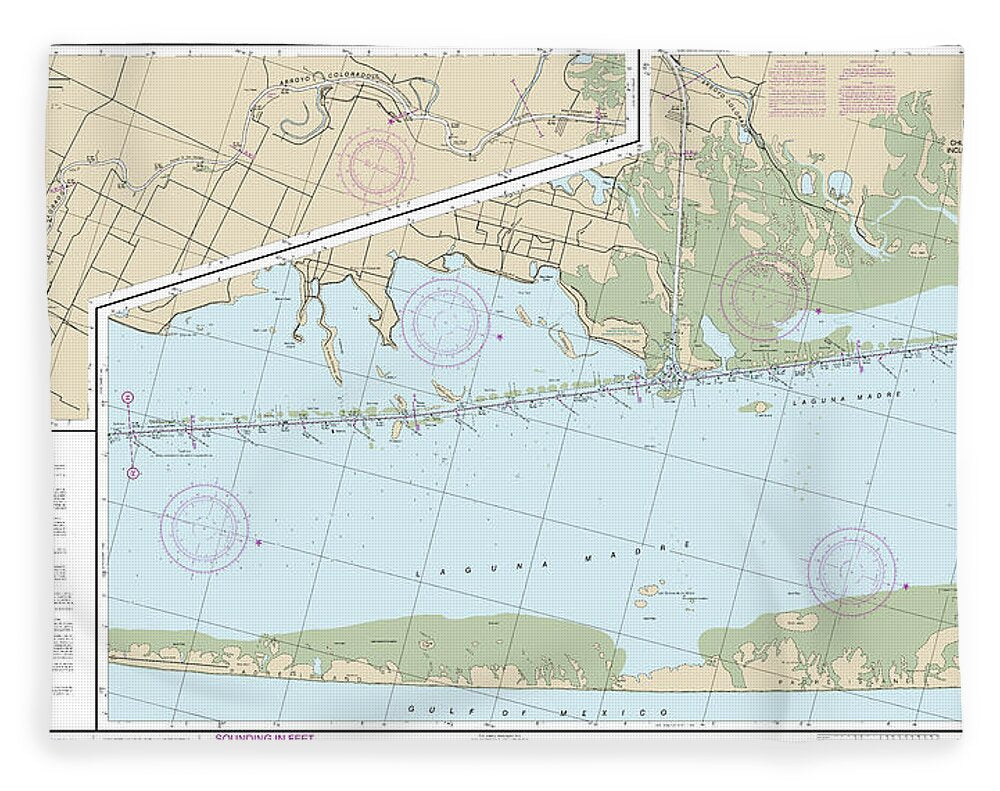 Nautical Chart-11303 Intracoastal Waterway Laguna Madre - Chubby Island-stover Point, Including The Arroyo Colorado - Blanket