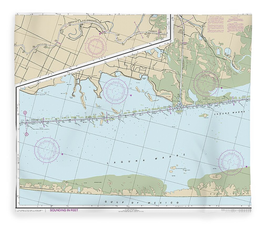 Nautical Chart-11303 Intracoastal Waterway Laguna Madre - Chubby Island-stover Point, Including The Arroyo Colorado - Blanket