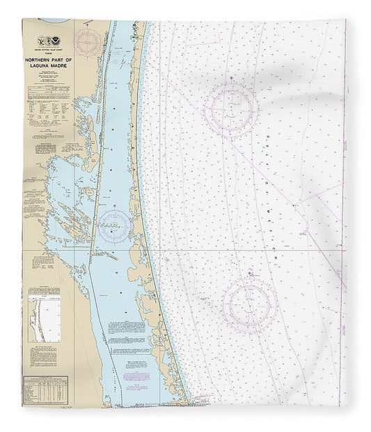 Nautical Chart-11304 Northern Part-laguna Madre - Blanket