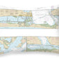 Nautical Chart-11308 Intracoastal Waterway Redfish Bay-middle Ground - Throw Pillow