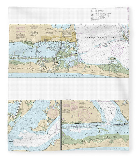Nautical Chart-11308 Intracoastal Waterway Redfish Bay-middle Ground - Blanket