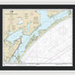 Nautical Chart-11313 Matagorda Light-aransas Pass - Framed Print