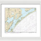Nautical Chart-11313 Matagorda Light-aransas Pass - Framed Print