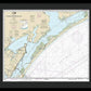 Nautical Chart-11313 Matagorda Light-aransas Pass - Framed Print