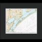 Nautical Chart-11313 Matagorda Light-aransas Pass - Framed Print