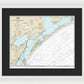 Nautical Chart-11313 Matagorda Light-aransas Pass - Framed Print