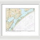 Nautical Chart-11313 Matagorda Light-aransas Pass - Framed Print