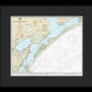 Nautical Chart-11313 Matagorda Light-aransas Pass - Framed Print