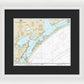 Nautical Chart-11313 Matagorda Light-aransas Pass - Framed Print