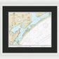 Nautical Chart-11313 Matagorda Light-aransas Pass - Framed Print