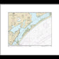 Nautical Chart-11313 Matagorda Light-aransas Pass - Framed Print