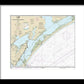 Nautical Chart-11313 Matagorda Light-aransas Pass - Framed Print