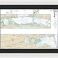 Nautical Chart-11315 Intracoastal Waterway Espiritu Santo Bay-carlos Bay Including San Antonio Bay-victoria Barge Canal - Framed Print