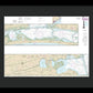 Nautical Chart-11315 Intracoastal Waterway Espiritu Santo Bay-carlos Bay Including San Antonio Bay-victoria Barge Canal - Framed Print