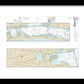Nautical Chart-11315 Intracoastal Waterway Espiritu Santo Bay-carlos Bay Including San Antonio Bay-victoria Barge Canal - Framed Print