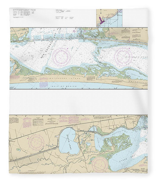 Nautical Chart-11315 Intracoastal Waterway Espiritu Santo Bay-carlos Bay Including San Antonio Bay-victoria Barge Canal - Blanket