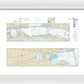 Nautical Chart-11315 Intracoastal Waterway Espiritu Santo Bay-carlos Bay Including San Antonio Bay-victoria Barge Canal - Framed Print