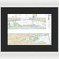 Nautical Chart-11315 Intracoastal Waterway Espiritu Santo Bay-carlos Bay Including San Antonio Bay-victoria Barge Canal - Framed Print