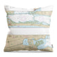 Nautical Chart-11315 Intracoastal Waterway Espiritu Santo Bay-carlos Bay Including San Antonio Bay-victoria Barge Canal - Throw Pillow