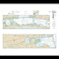 Nautical Chart-11315 Intracoastal Waterway Espiritu Santo Bay-carlos Bay Including San Antonio Bay-victoria Barge Canal - Framed Print