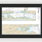 Nautical Chart-11315 Intracoastal Waterway Espiritu Santo Bay-carlos Bay Including San Antonio Bay-victoria Barge Canal - Framed Print