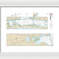 Nautical Chart-11315 Intracoastal Waterway Espiritu Santo Bay-carlos Bay Including San Antonio Bay-victoria Barge Canal - Framed Print
