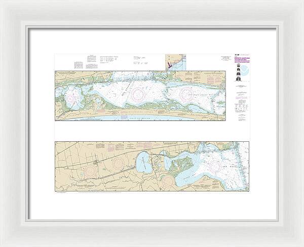 Nautical Chart-11315 Intracoastal Waterway Espiritu Santo Bay-carlos Bay Including San Antonio Bay-victoria Barge Canal - Framed Print