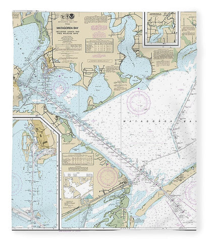 Nautical Chart-11317 Matagorda Bay Including Lavaca-tres Palacios Bays, Port Lavaca, Continuation-lavaca River, Continuation-tres Palacios Bay - Blanket