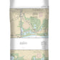 Nautical Chart-11322 Intracoastal Waterway Galveston Bay-cedar Lakes - Duvet Cover