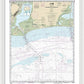 Nautical Chart-11341 Calcasieu Pass-sabine Pass - Framed Print